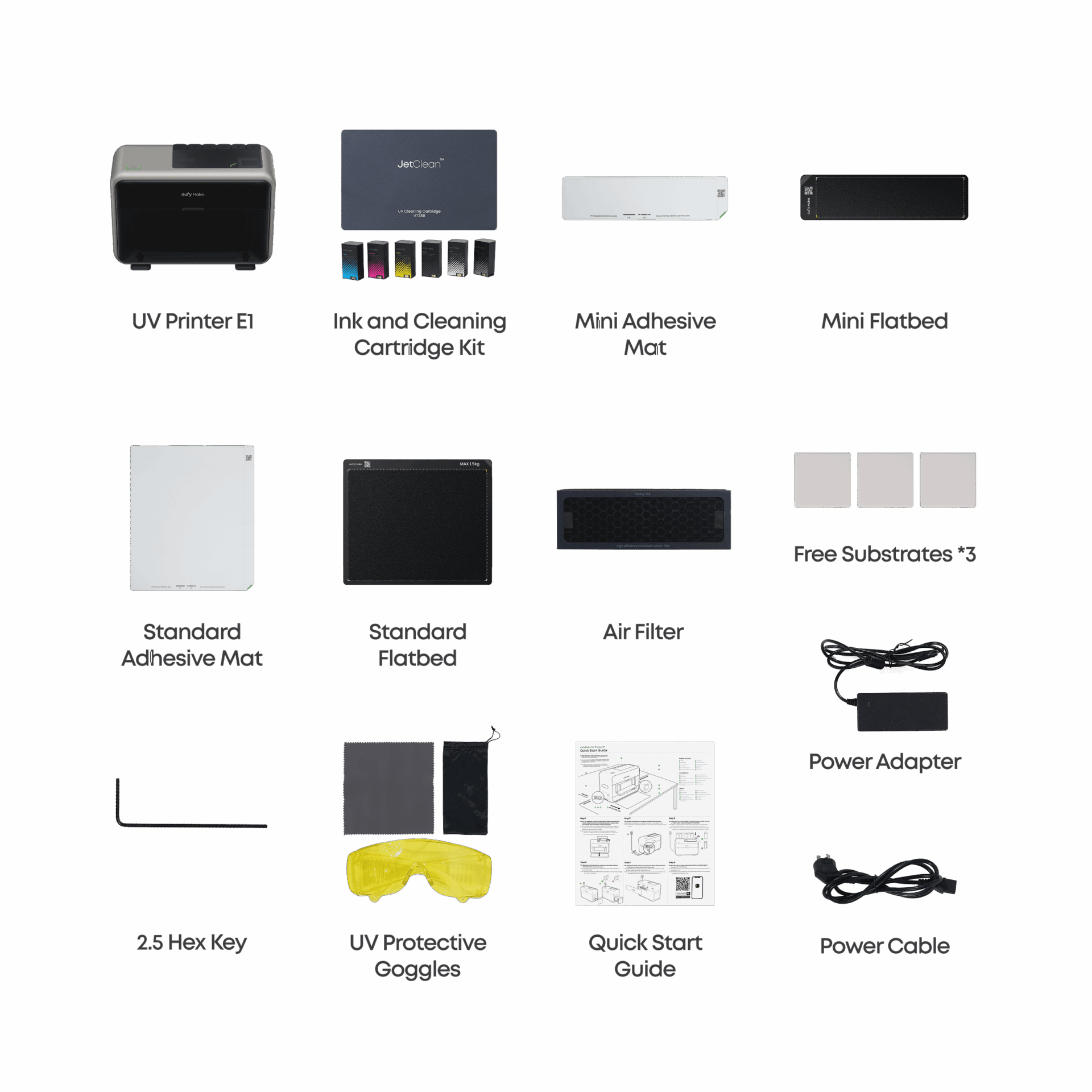 Imprimantă UV eufyMake E1 - Imprimare 3D Texturată Culori 8 eufyMake UV Printer E1