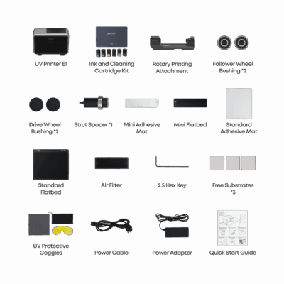 Imprimantă UV eufyMake E1 - Printare 3D Textură 5mm, 300+ Materiale 18 eufyMake UV Printer E1