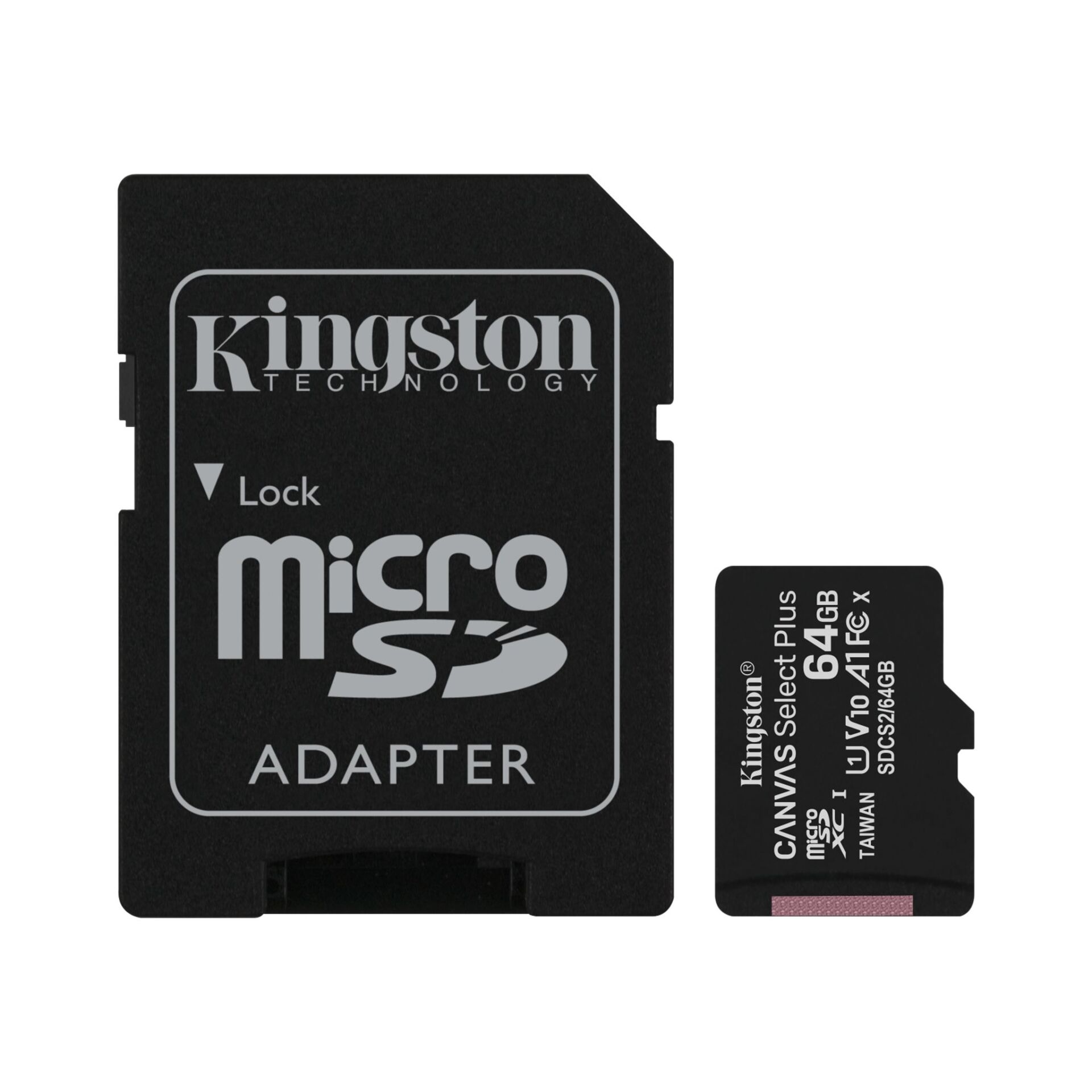 Card microSD Kingston Canvas Select Plus 64GB Class 10 UHS-I 3 Kingston Canvas Select Plus microSD - 64 GB