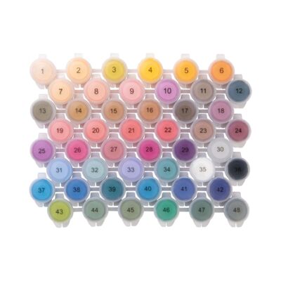 LOKLiK Acrylic Paint Kit - 48 Colors