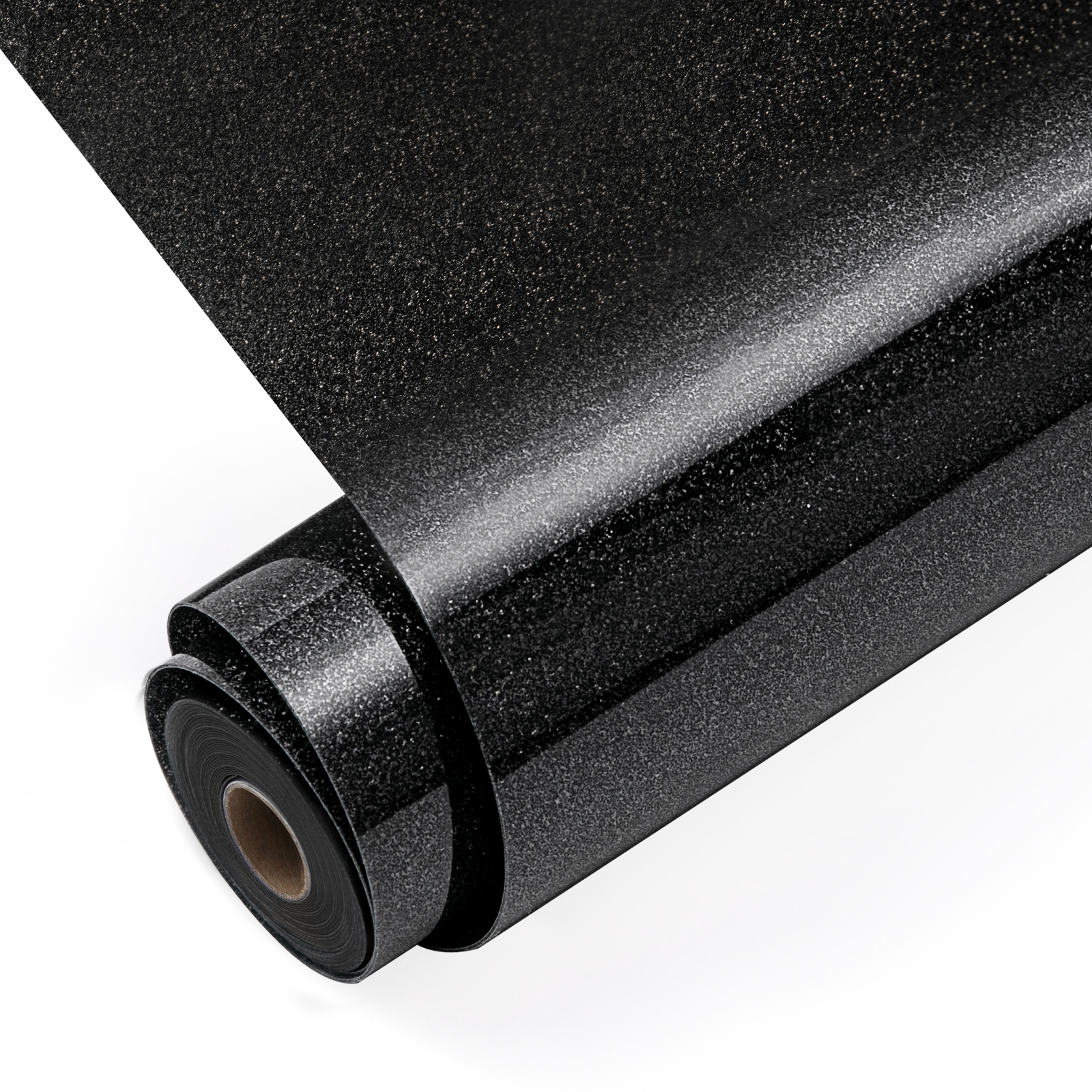 Vinil Textil Glitter Negru LOKLiK - Transfer Termic pentru Tricouri 4 LOKLiK Heat Transfer Vinyl Glitter