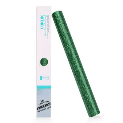 Vinil Textil Glitter Negru LOKLiK - Transfer Termic pentru Tricouri 47 LOKLiK Heat Transfer Vinyl Glitter