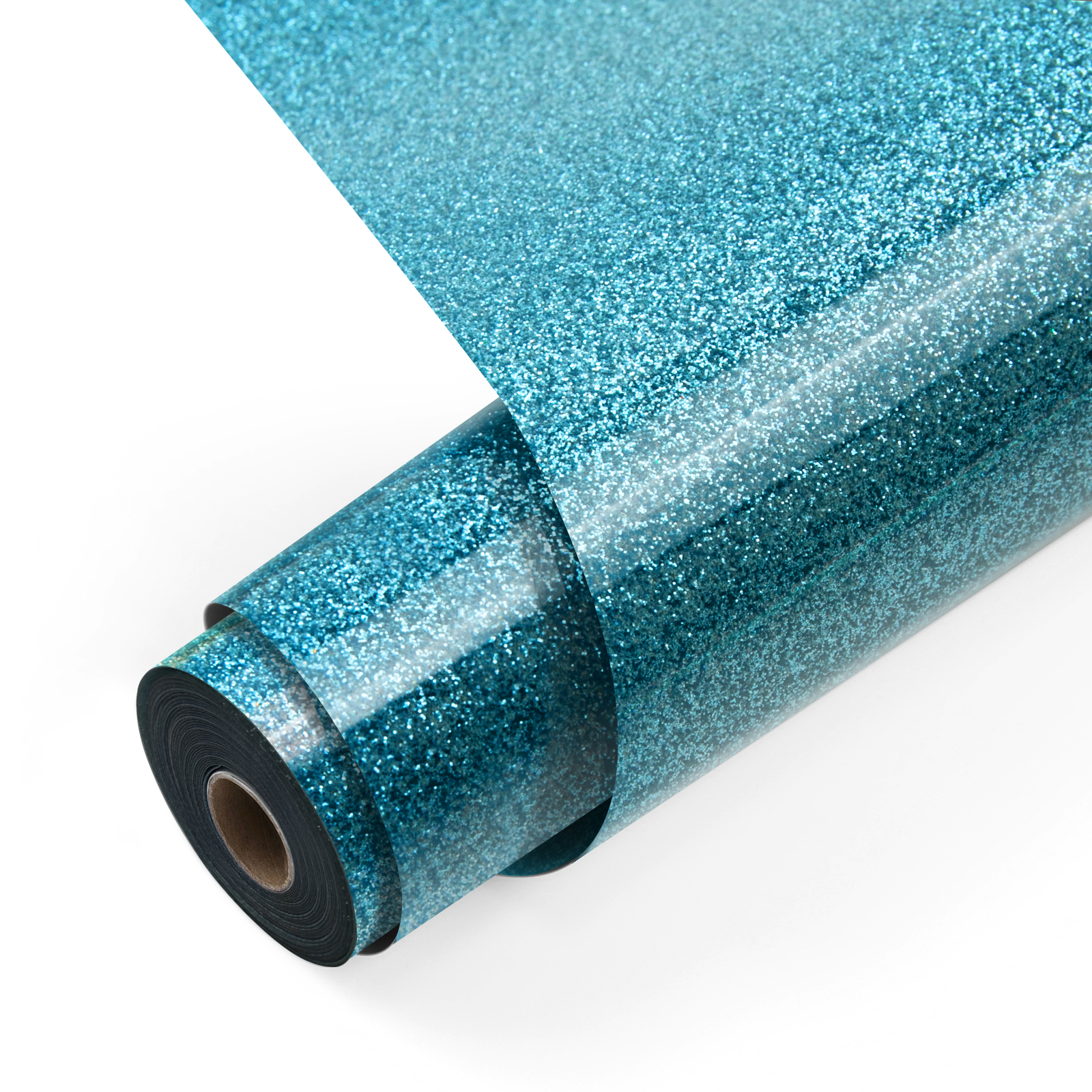 Vinil Textil Glitter Negru LOKLiK - Transfer Termic pentru Tricouri 28 LOKLiK Heat Transfer Vinyl Glitter