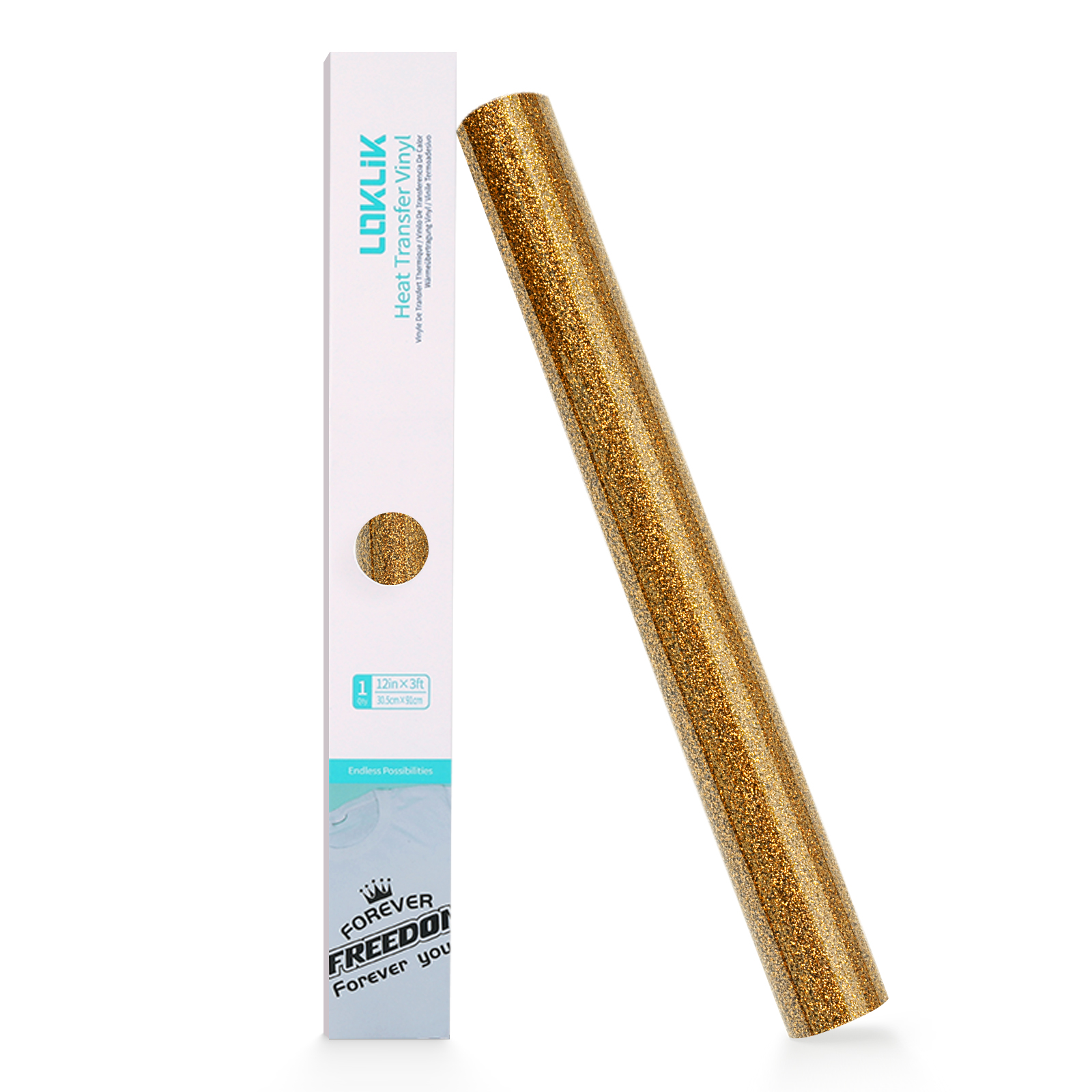 Vinil Textil Glitter Negru LOKLiK - Transfer Termic pentru Tricouri 34 LOKLiK Heat Transfer Vinyl Glitter