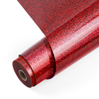 Vinil Textil Glitter Negru LOKLiK - Transfer Termic pentru Tricouri 41 LOKLiK Heat Transfer Vinyl Glitter