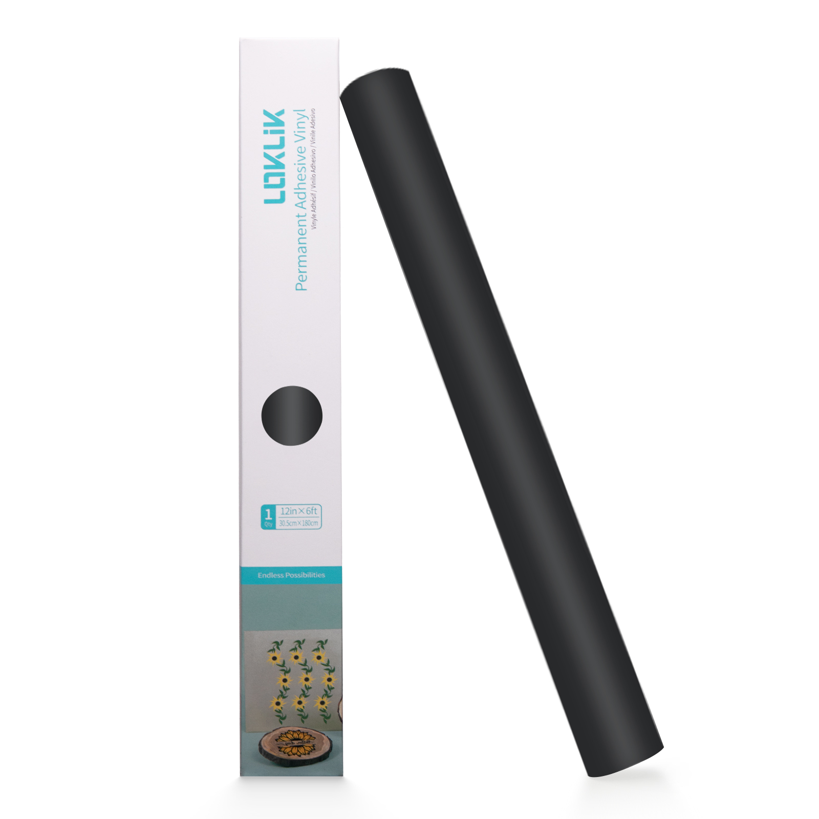 Vinil Autoadeziv Permanent Mat Gri Deschis 30.5cm - LOKLiK 6 LOKLiK Permanent Adhesive Vinyl Matte