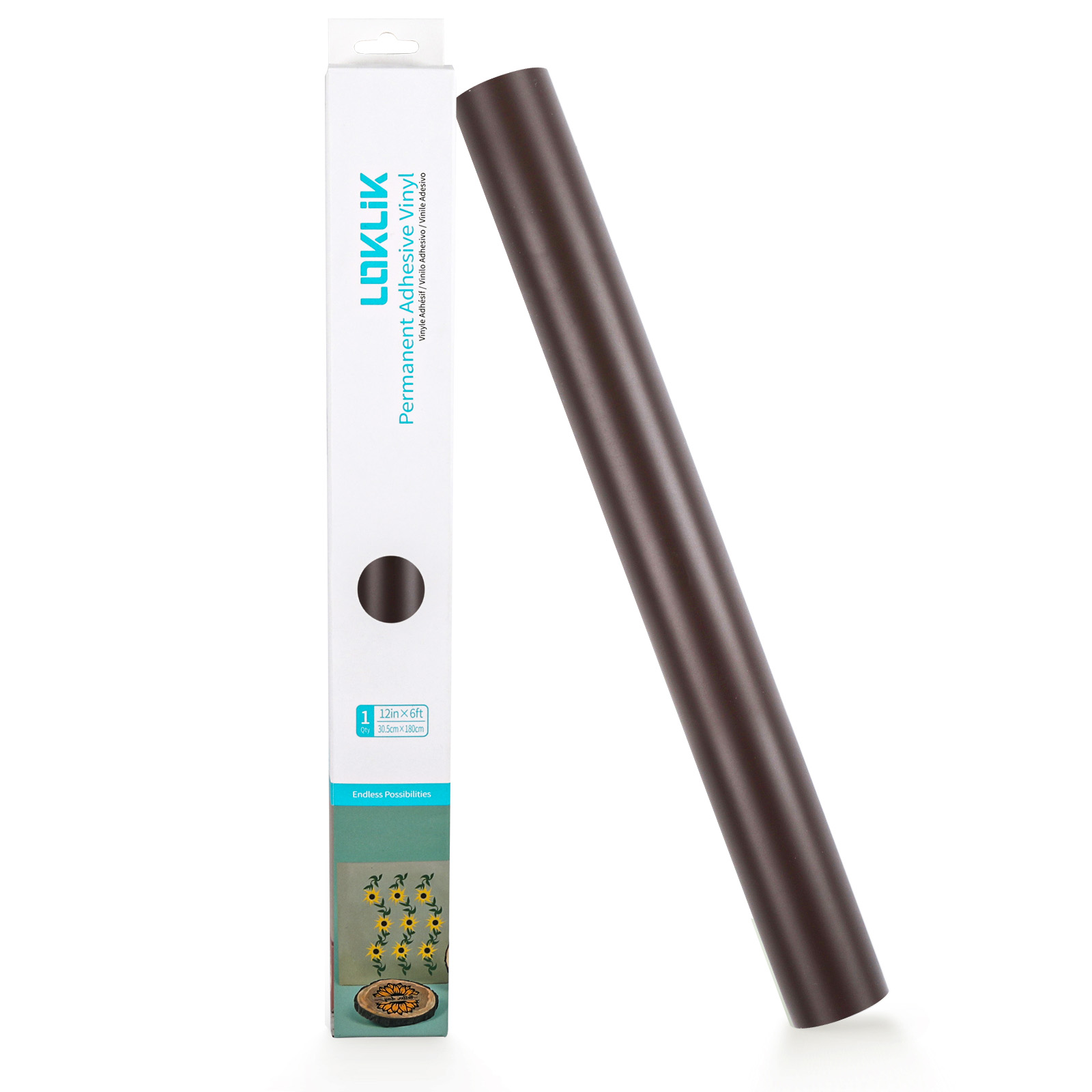 Vinil Autoadeziv Permanent Mat Gri Deschis 30.5cm - LOKLiK 42 LOKLiK Permanent Adhesive Vinyl Matte