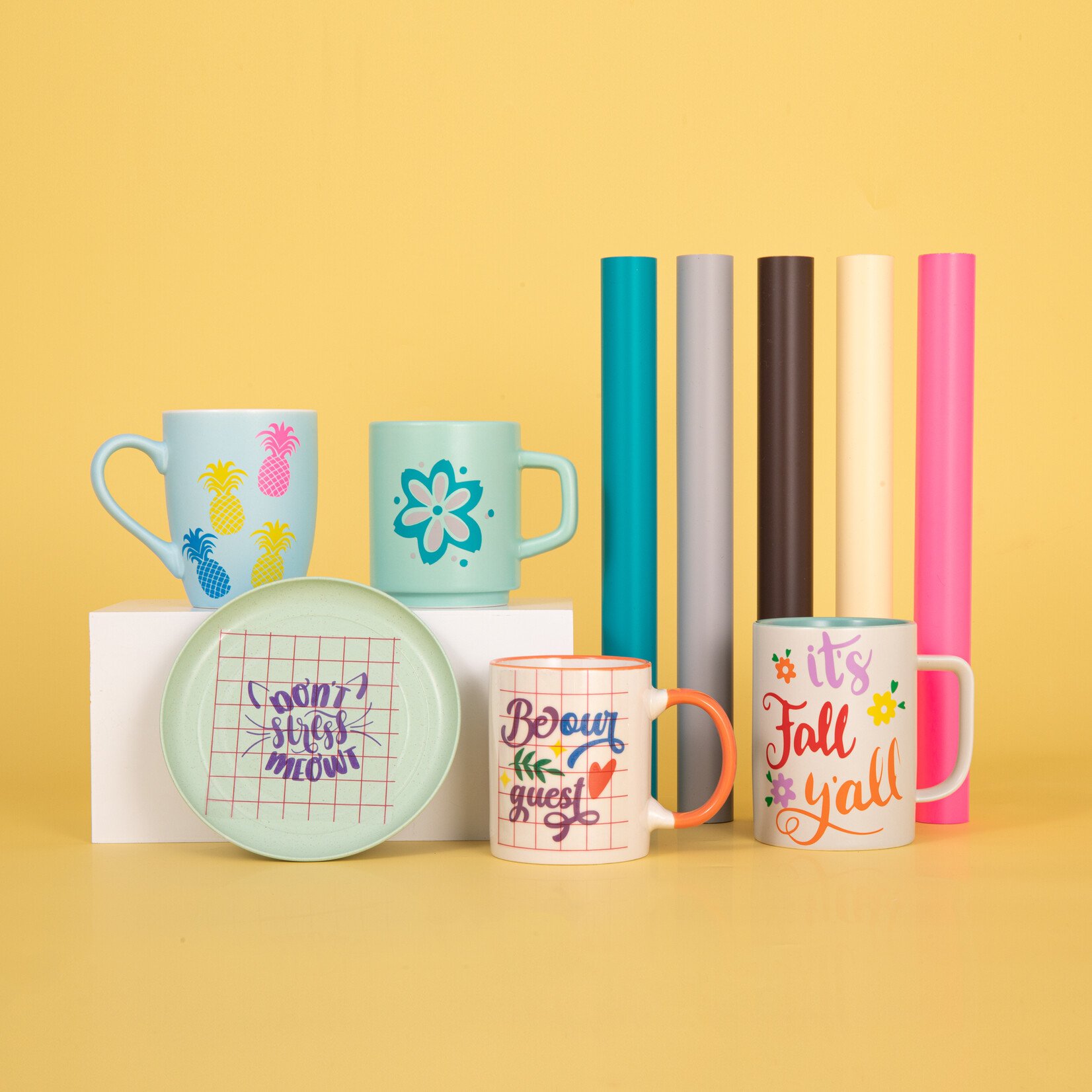 Vinil Autoadeziv Permanent Mat Gri Deschis 30.5cm - LOKLiK 84 LOKLiK Permanent Adhesive Vinyl Matte