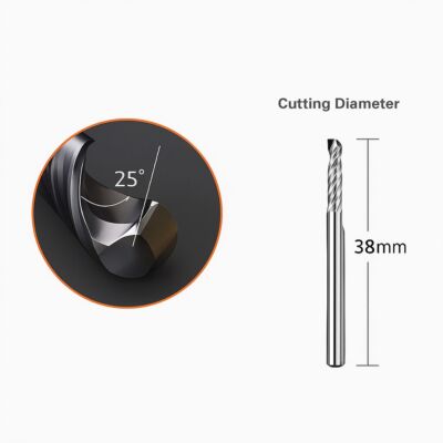 Makera - Spiral 'O' Single Flute Bit for Metal - 1/8″ Shank