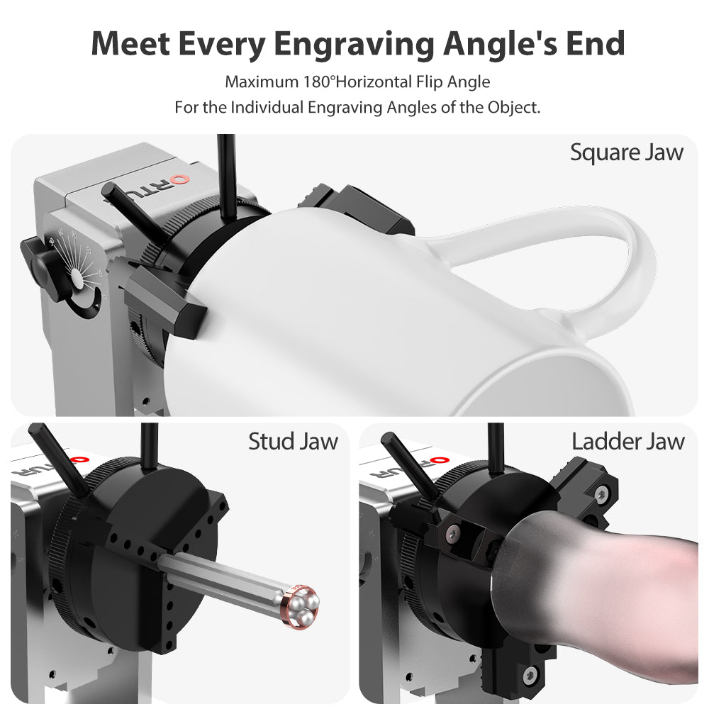 Mandrin Rotativ Ortur Axa Y - Compatibil Laser Engraving 4 Ortur Y-axis Rotary Chuck