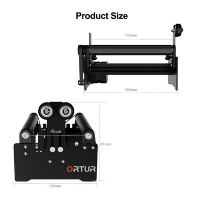 Ortur YRR 2.0 Roller Rotativ pentru Gravare Cilindri 8-110mm 7 Ortur YRR 2.0 Rotary Roller for Cylinder Engraving