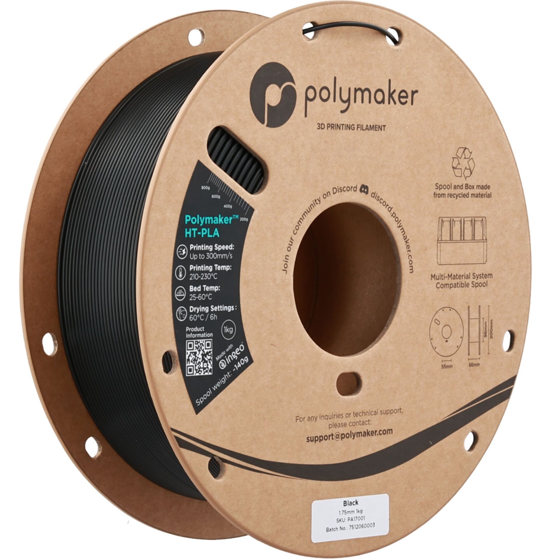 Filament HT-PLA 1.75mm Gradient Tropical 1kg - Polymaker 3 Polymaker HT-PLA Gradient