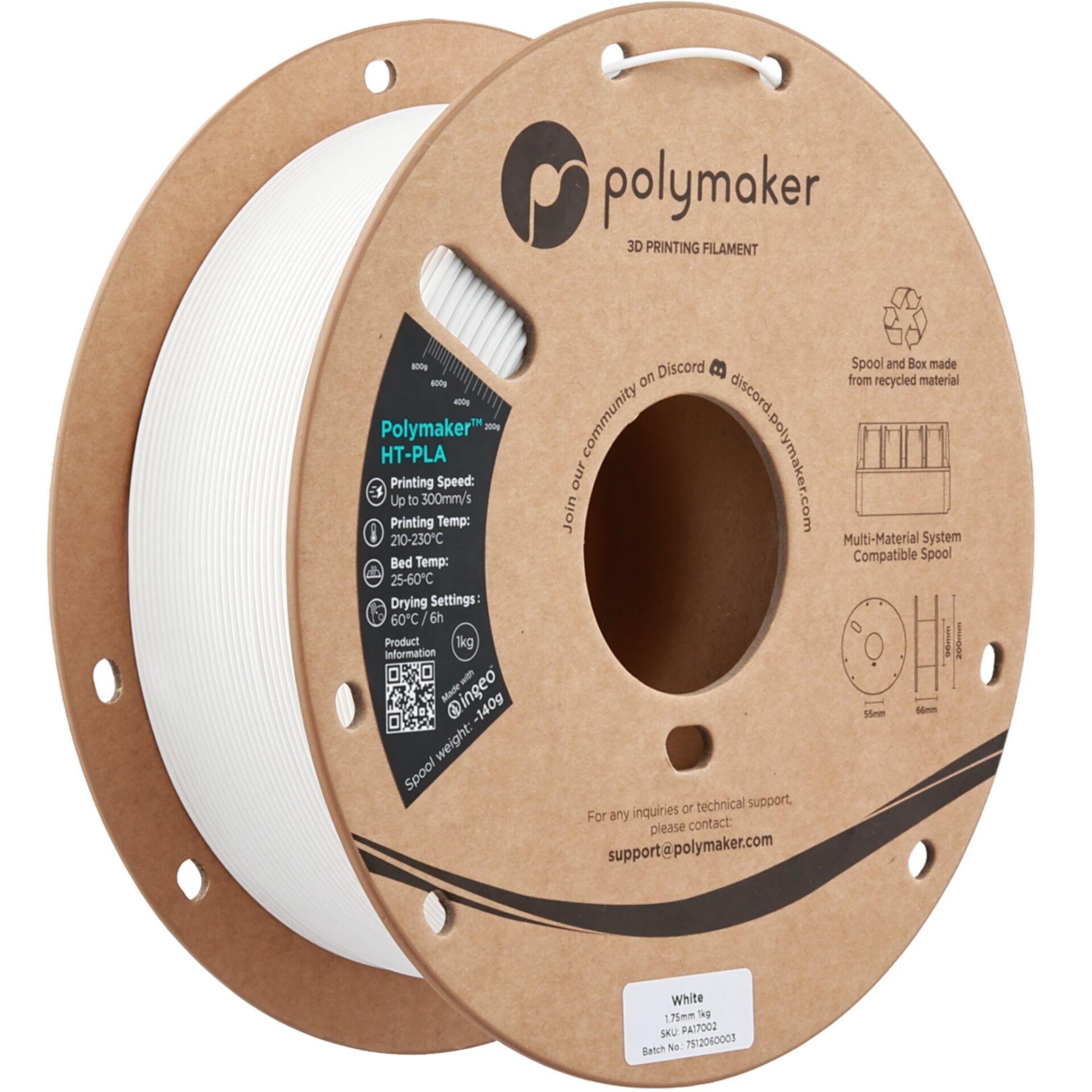 Filament HT-PLA 1.75mm Gradient Tropical 1kg - Polymaker 13 Polymaker HT-PLA Gradient