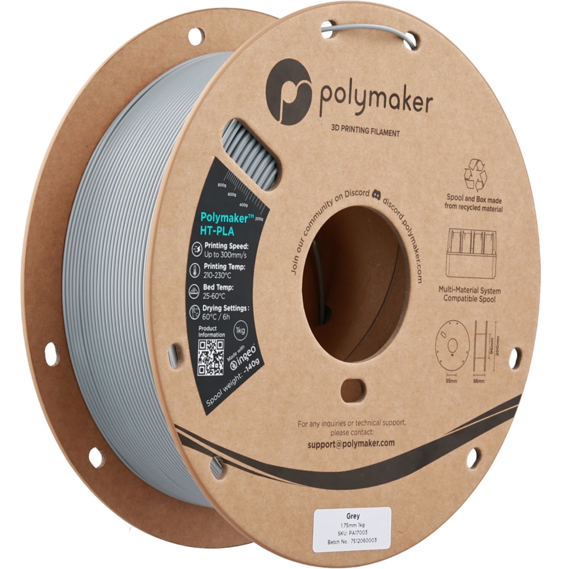 Filament HT-PLA 1.75mm Gradient Tropical 1kg - Polymaker 15 Polymaker HT-PLA Gradient