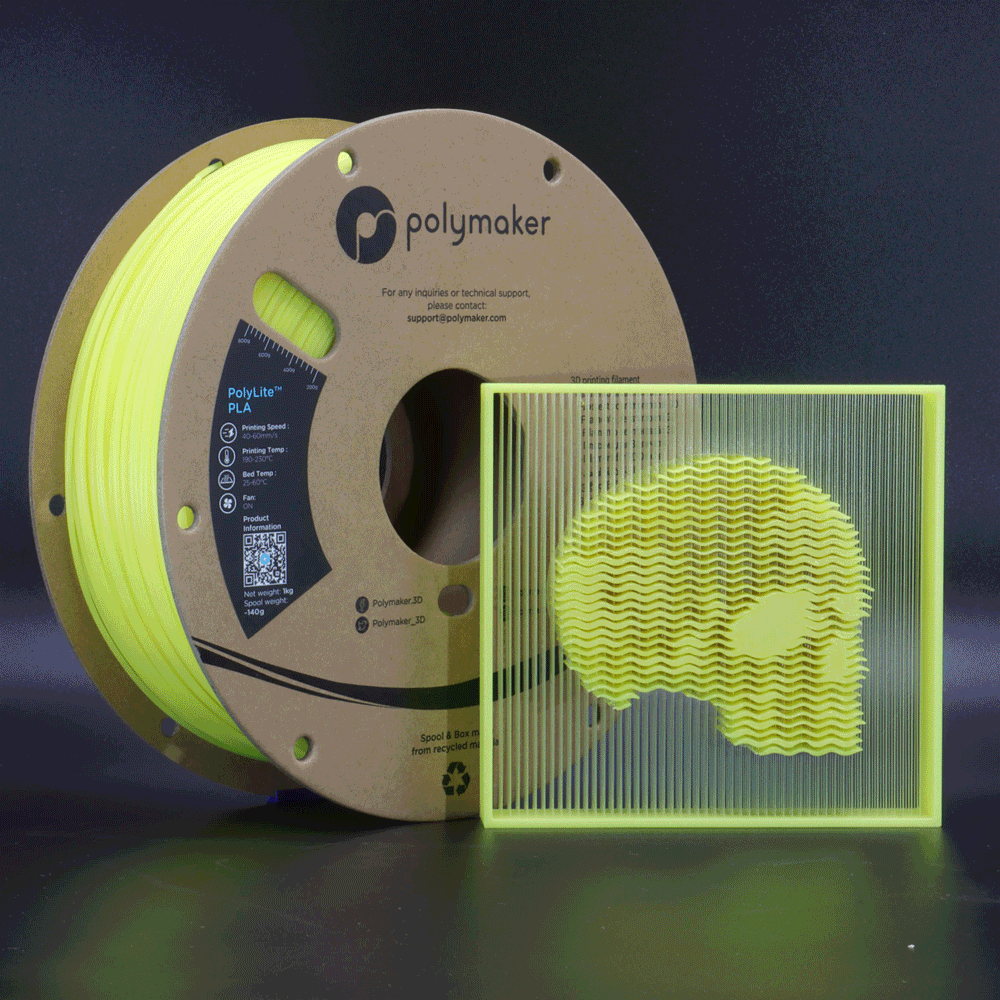 Filament PLA Panchroma Luminous 1.75mm Albastru Fosforescent 1kg - Polymaker 21 Panchroma™ PLA Luminous