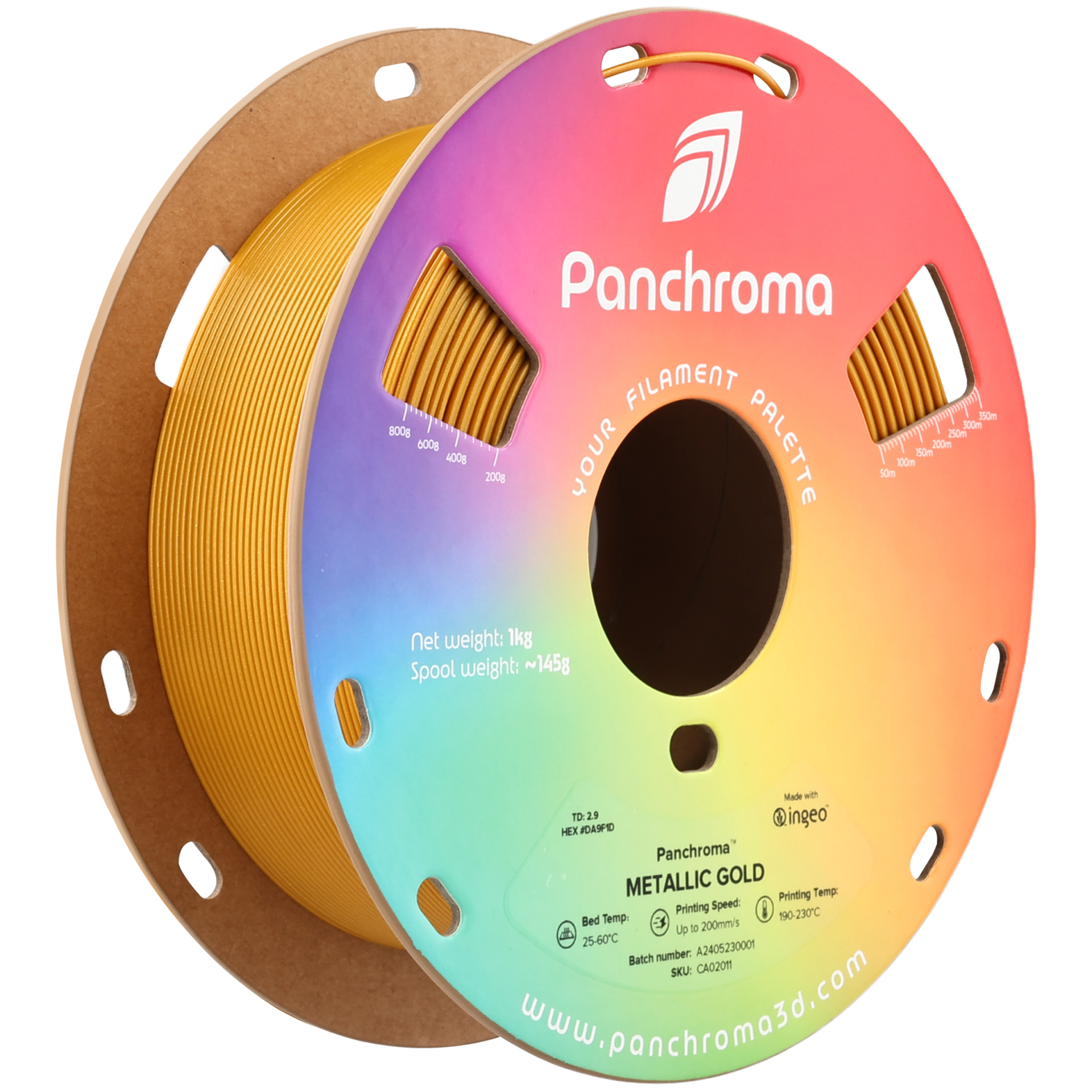 Filament PLA Panchroma Metallic 1.75mm Albastru Metalic 1kg - Polymaker 4 Panchromaâ„¢ PLA Metallic
