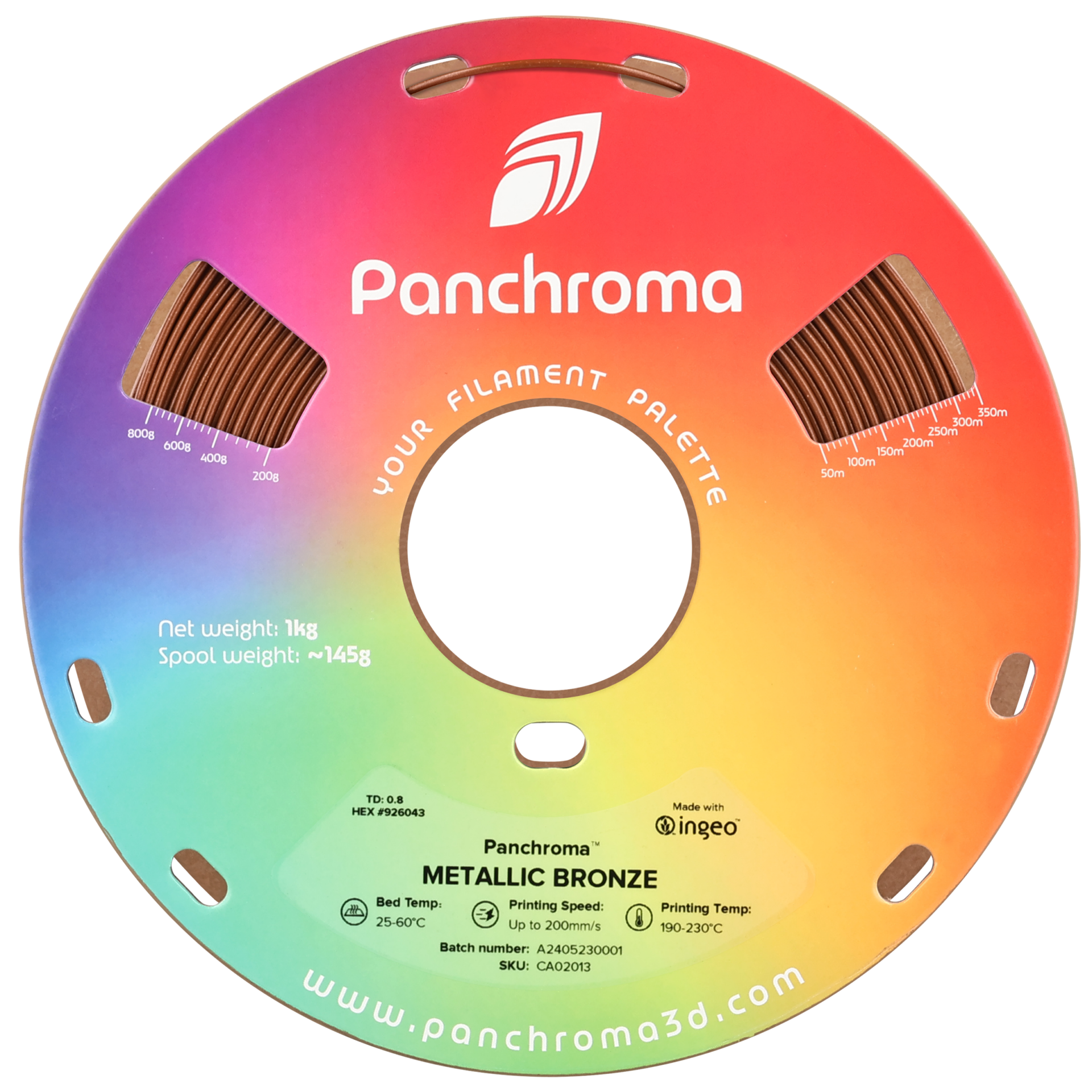 Filament PLA Panchroma Metallic 1.75mm Albastru Metalic 1kg - Polymaker 21 Panchromaâ„¢ PLA Metallic