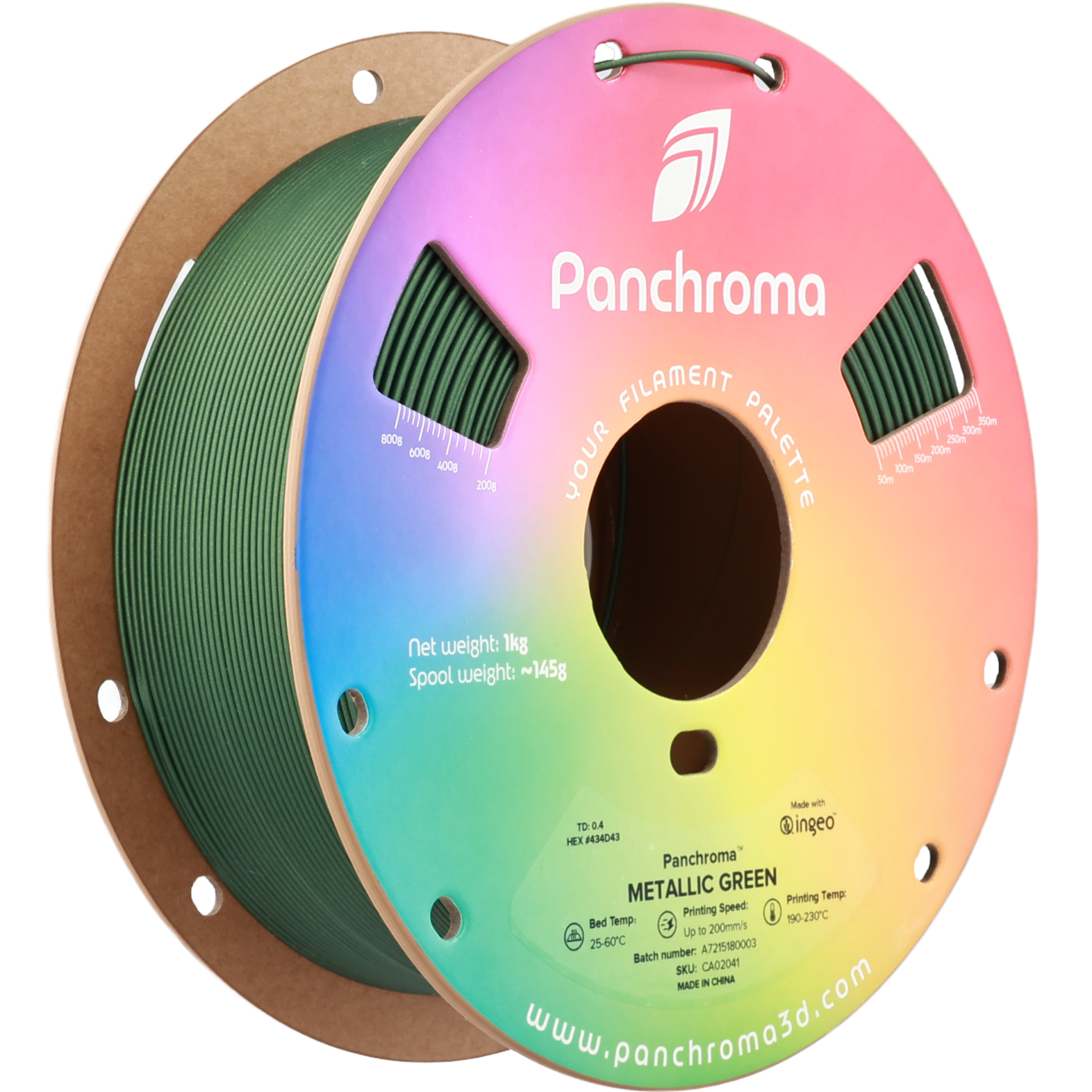 Filament PLA Panchroma Metallic 1.75mm Albastru Metalic 1kg - Polymaker 31 Panchromaâ„¢ PLA Metallic