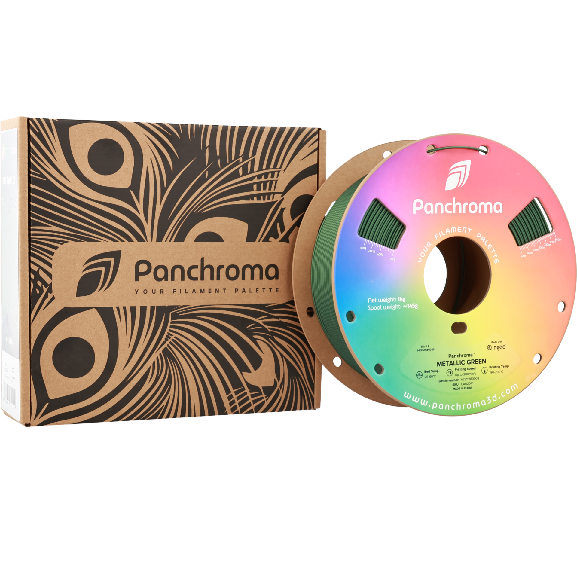 Filament PLA Panchroma Metallic 1.75mm Albastru Metalic 1kg - Polymaker 35 Panchromaâ„¢ PLA Metallic