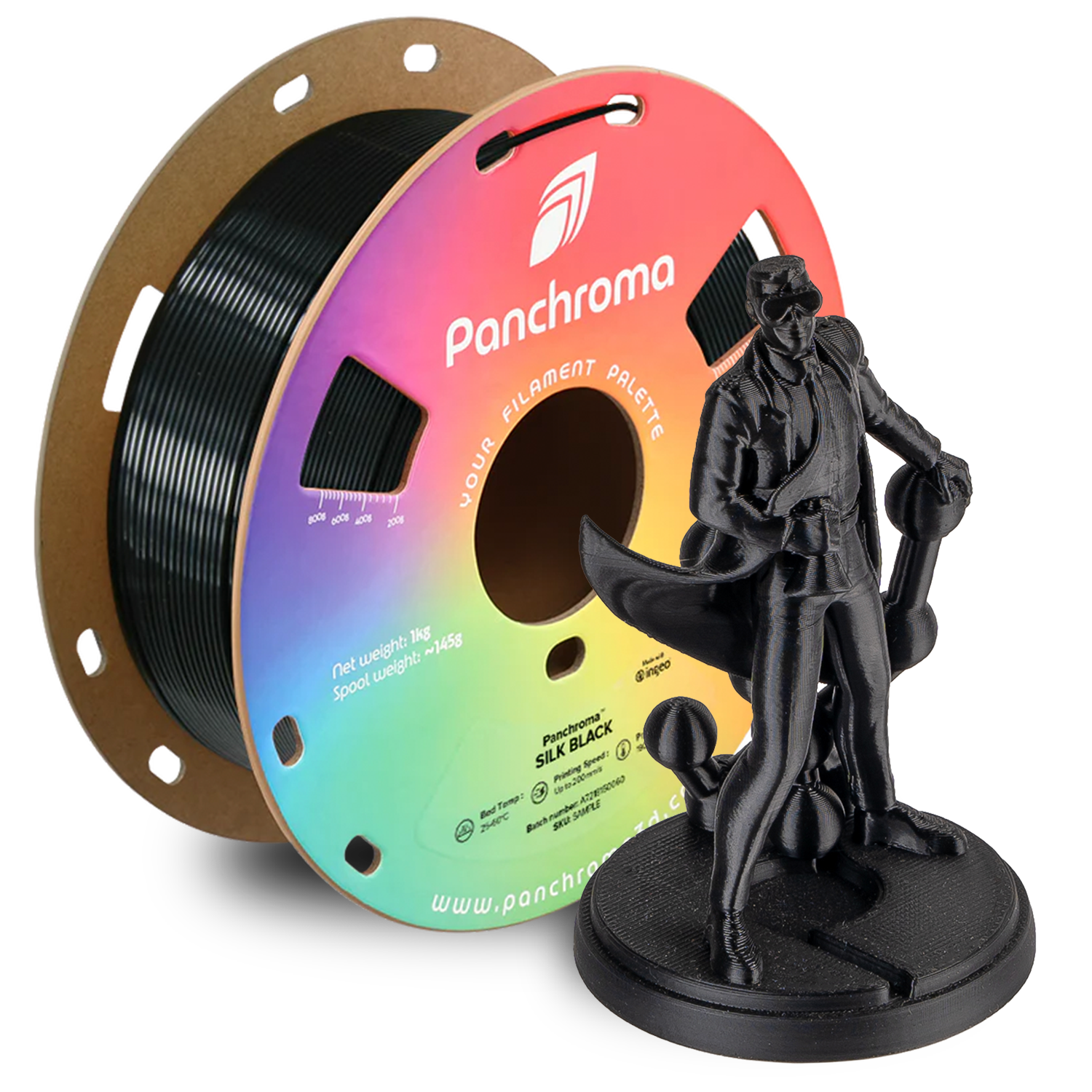Filament PLA Silk Panchroma 1.75mm Magenta 1kg - Polymaker 3 Panchroma™ PLA Silk