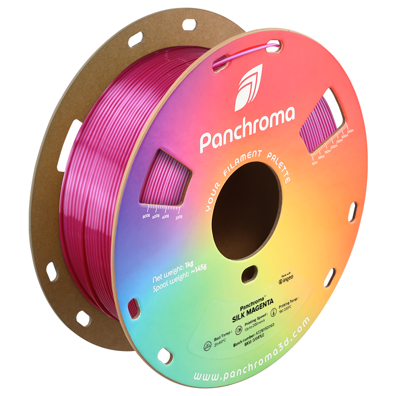 Filament PLA Silk Panchroma 1.75mm Magenta 1kg - Polymaker 25 Panchroma™ PLA Silk