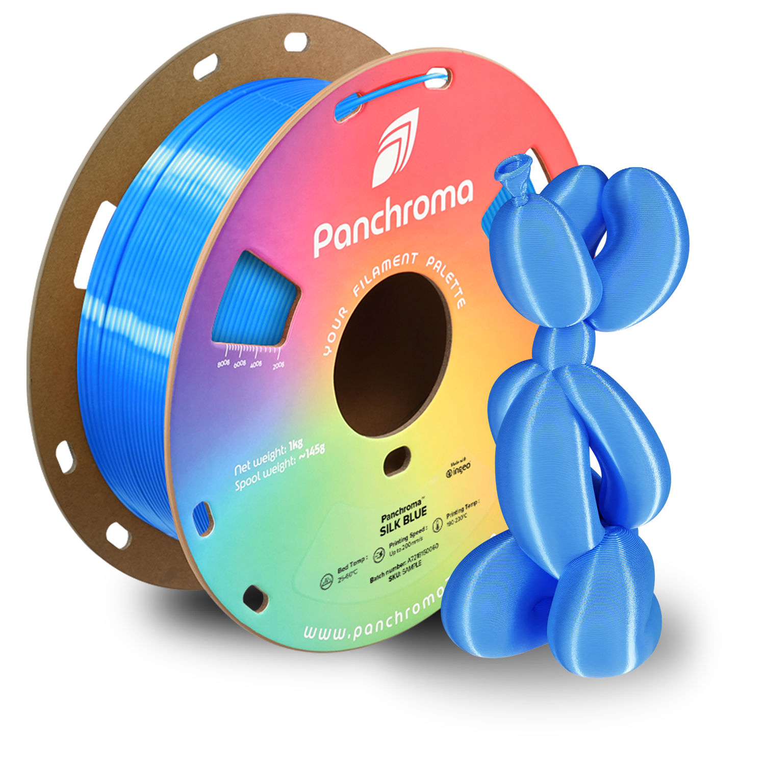 Filament PLA Silk Panchroma 1.75mm Magenta 1kg - Polymaker 29 Panchroma™ PLA Silk