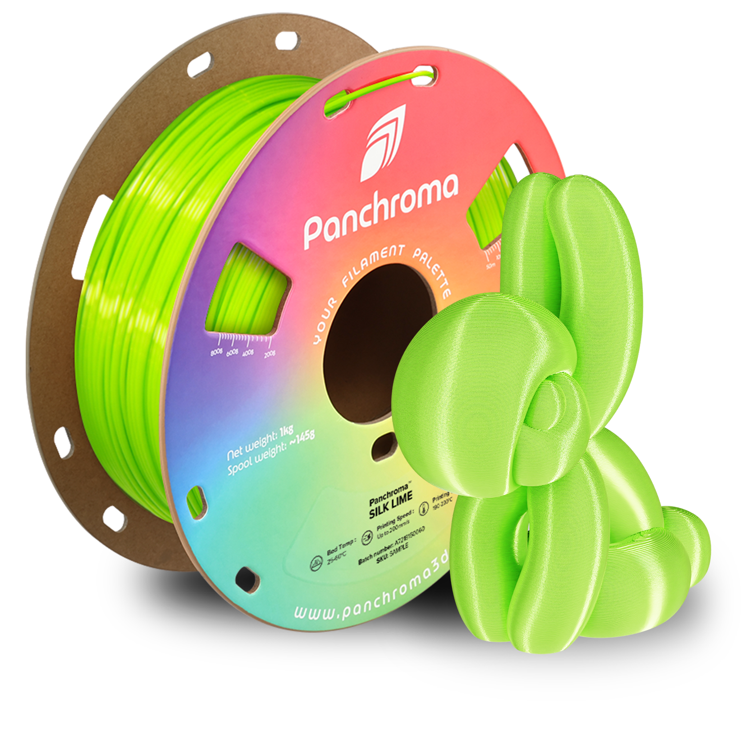 Filament PLA Silk Panchroma 1.75mm Magenta 1kg - Polymaker 34 Panchroma™ PLA Silk