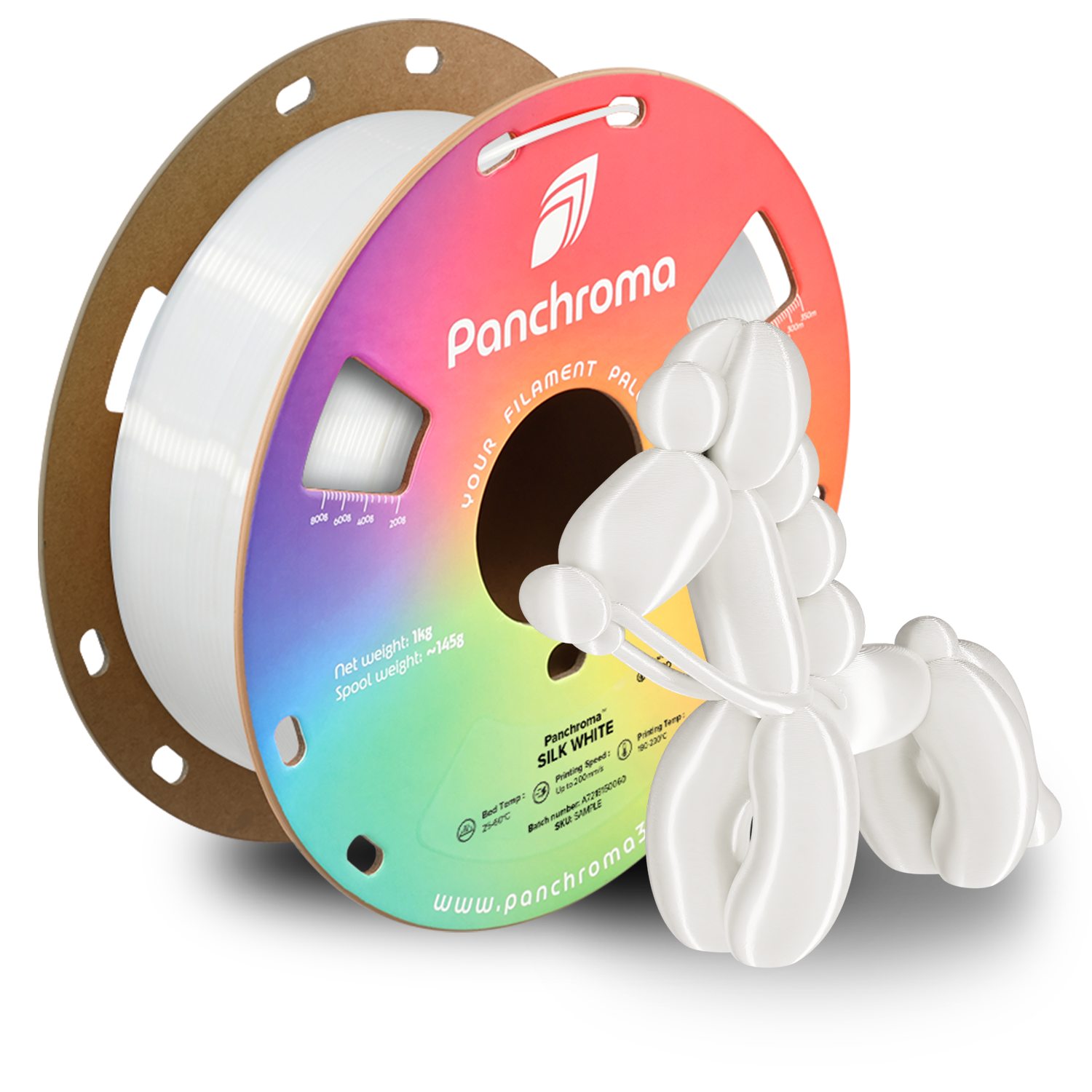 Filament PLA Silk Panchroma 1.75mm Magenta 1kg - Polymaker 47 Panchroma™ PLA Silk