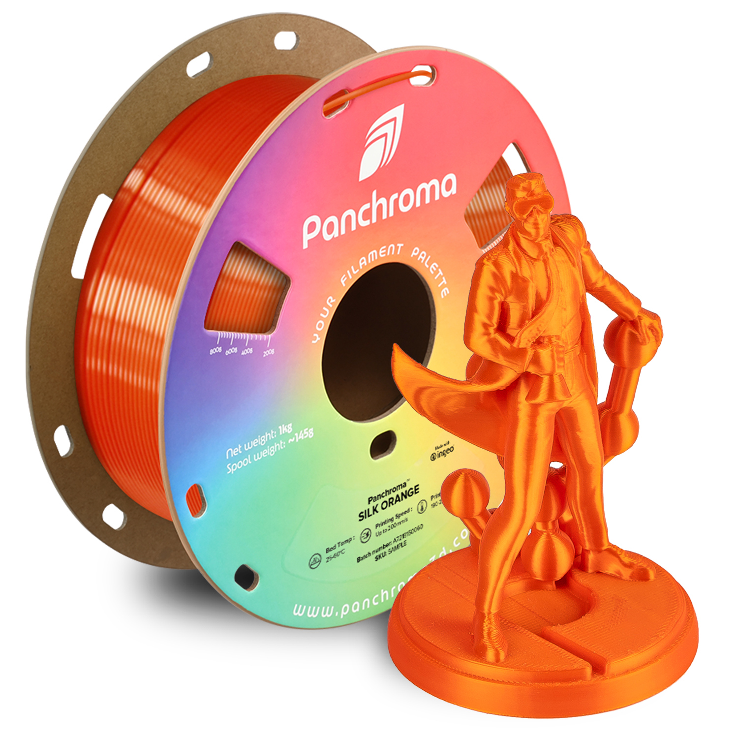 Filament PLA Silk Panchroma 1.75mm Magenta 1kg - Polymaker 56 Panchroma™ PLA Silk