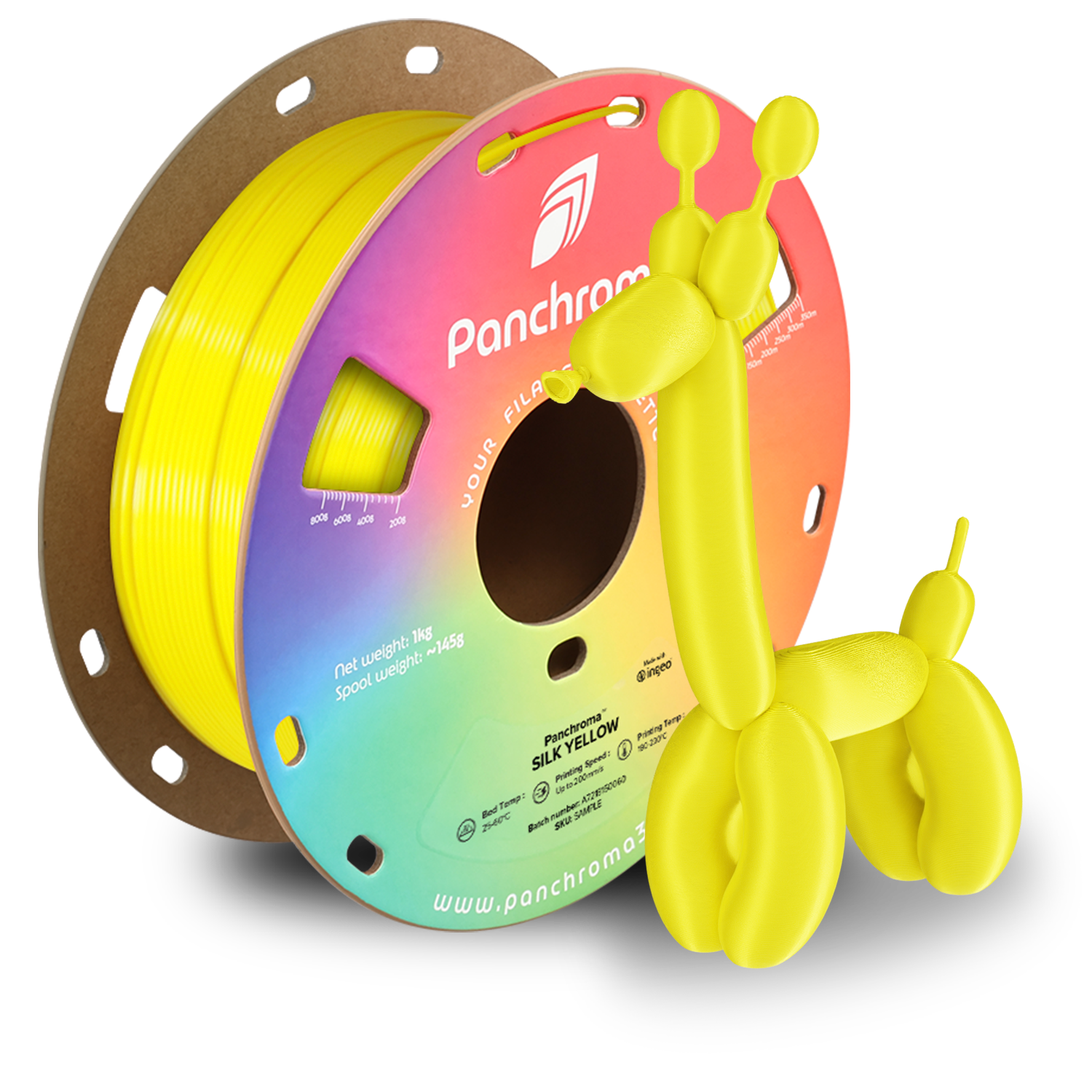 Filament PLA Silk Panchroma 1.75mm Magenta 1kg - Polymaker 62 Panchroma™ PLA Silk