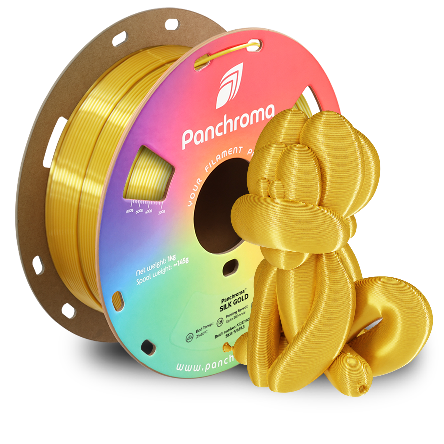 Filament PLA Silk Panchroma 1.75mm Magenta 1kg - Polymaker 9 Panchroma™ PLA Silk