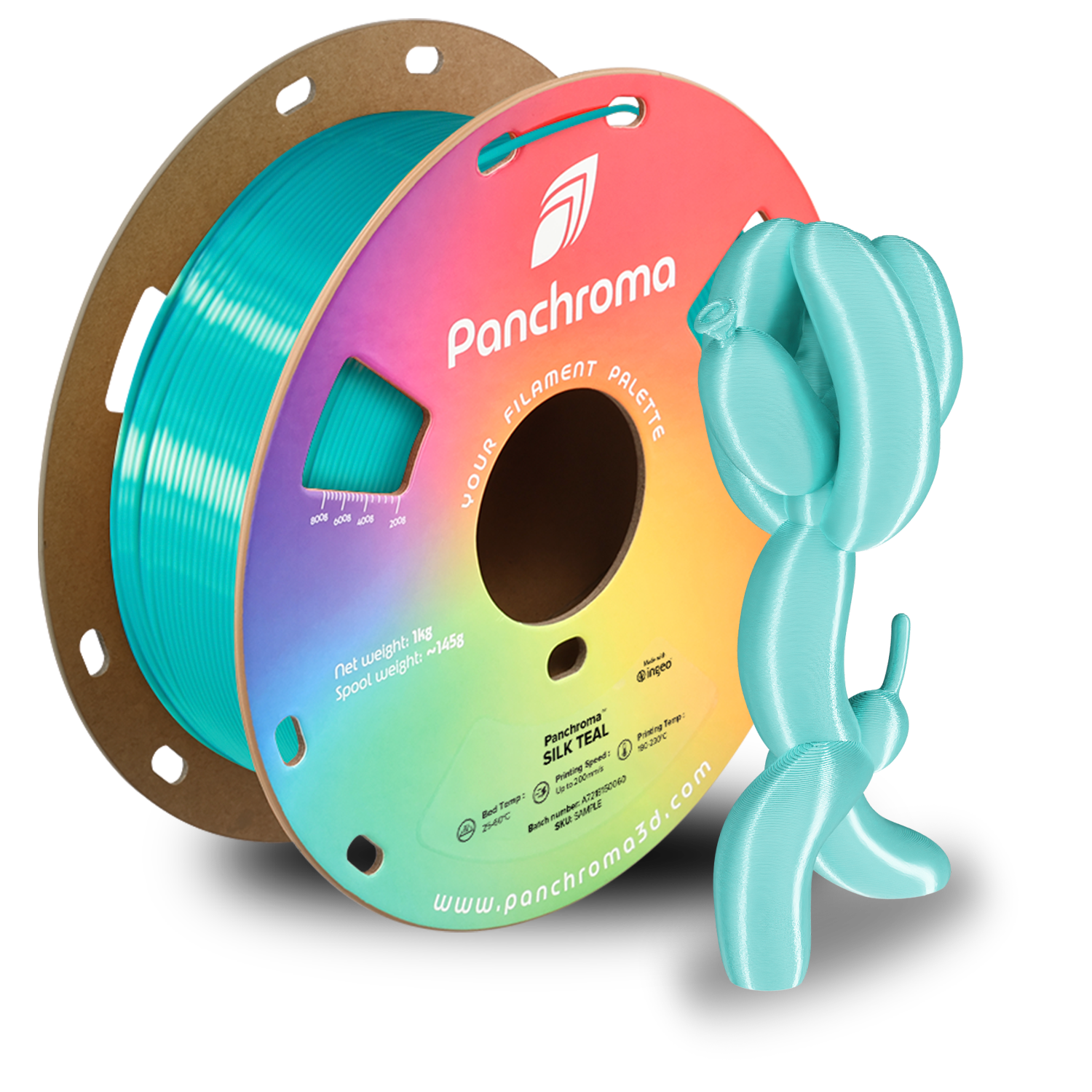 Filament PLA Silk Panchroma 1.75mm Magenta 1kg - Polymaker 67 Panchroma™ PLA Silk