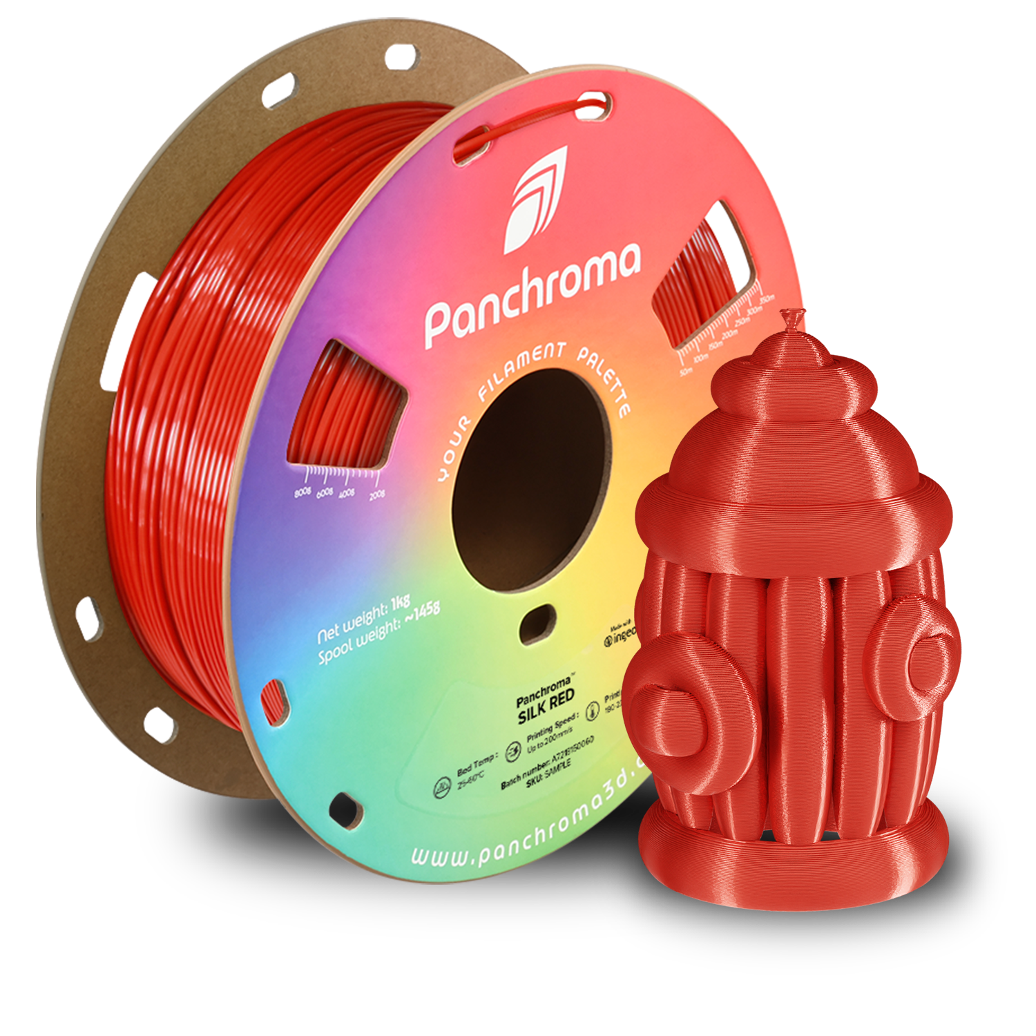 Filament PLA Silk Panchroma 1.75mm Magenta 1kg - Polymaker 72 Panchroma™ PLA Silk