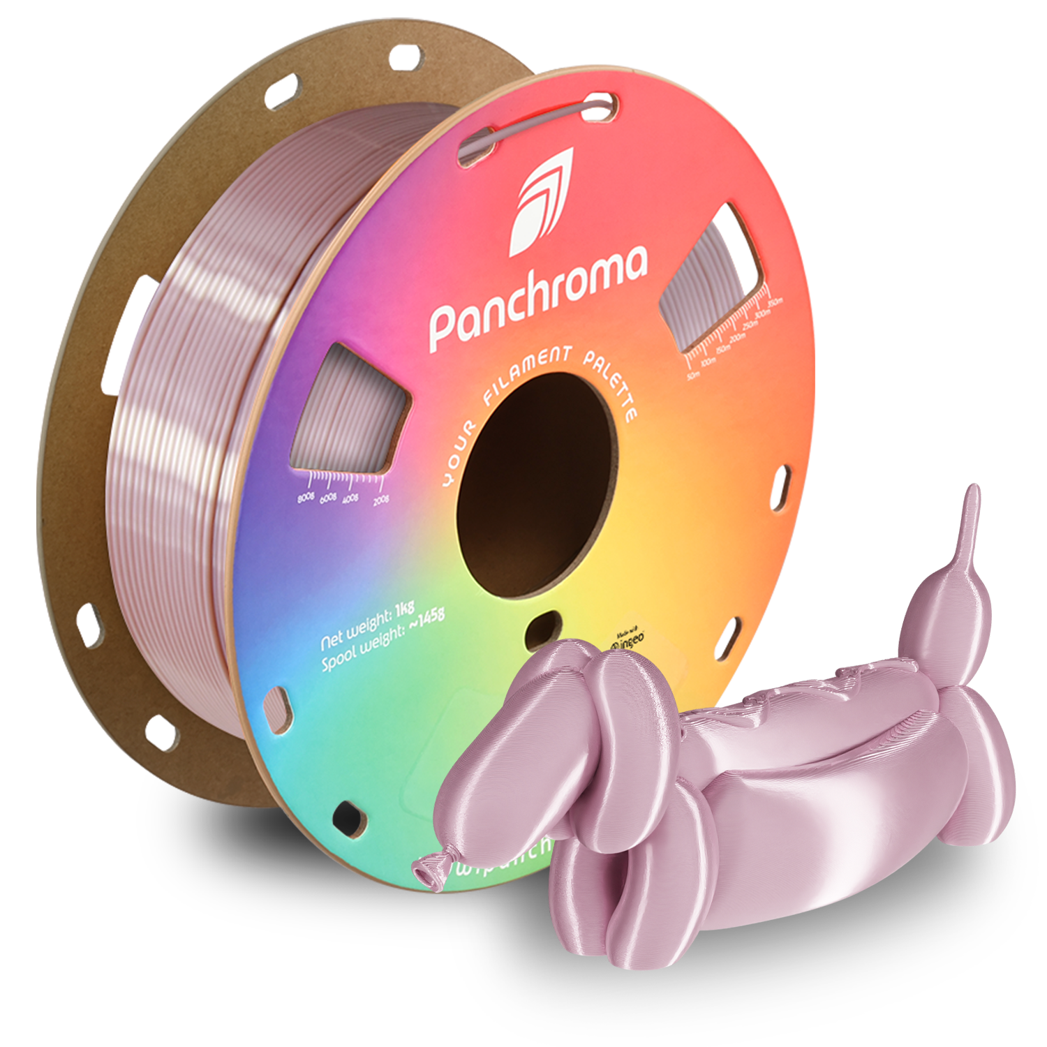 Filament PLA Silk Panchroma 1.75mm Magenta 1kg - Polymaker 77 Panchroma™ PLA Silk