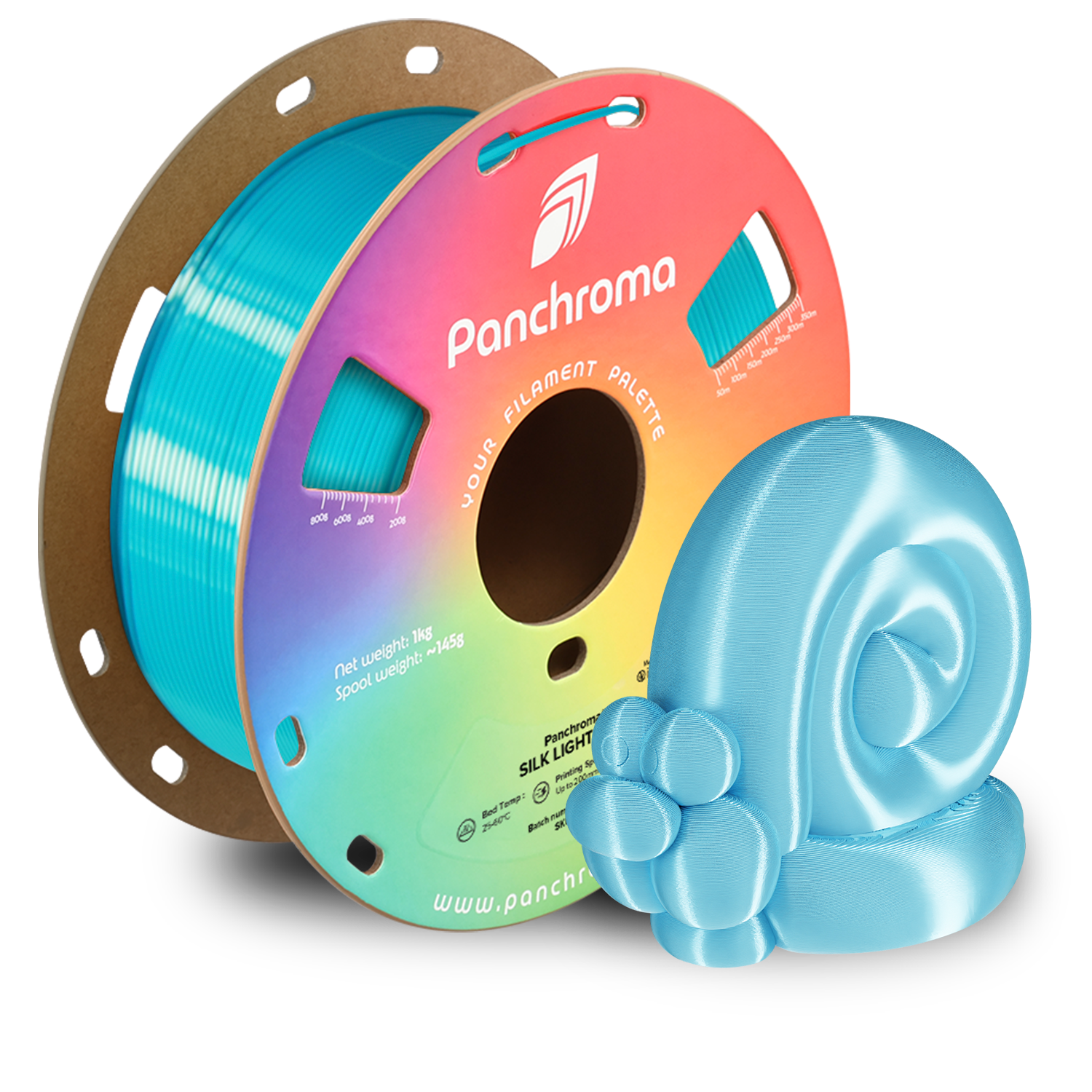 Filament PLA Silk Panchroma 1.75mm Magenta 1kg - Polymaker 82 Panchroma™ PLA Silk