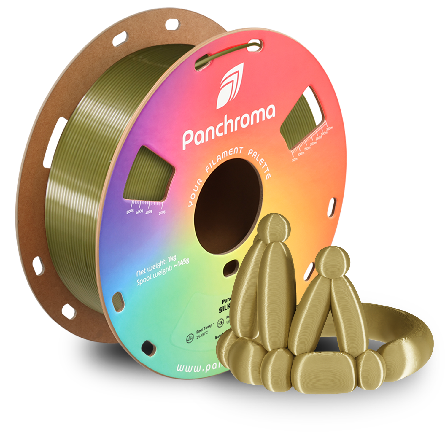 Filament PLA Silk Panchroma 1.75mm Magenta 1kg - Polymaker 87 Panchroma™ PLA Silk