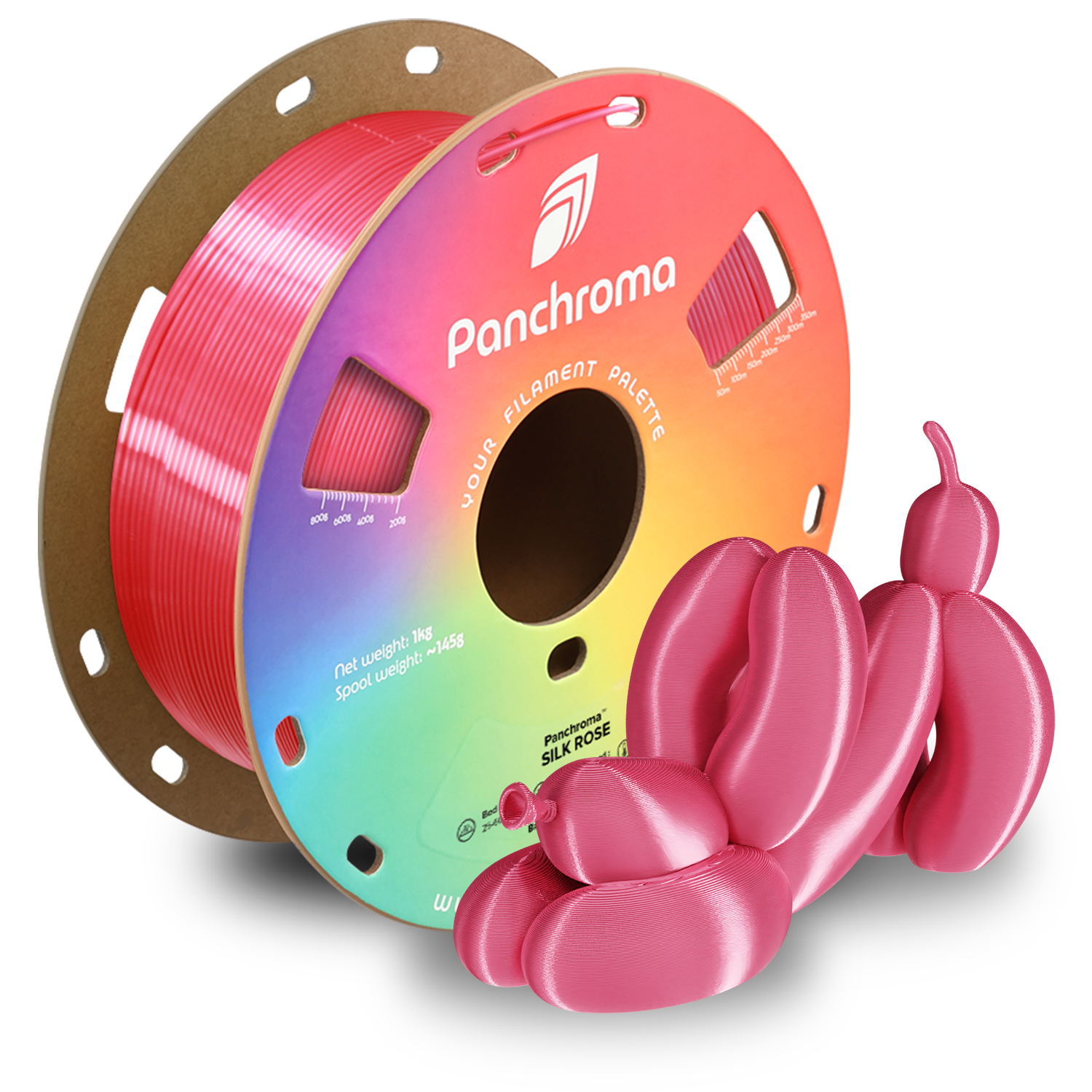 Filament PLA Silk Panchroma 1.75mm Magenta 1kg - Polymaker 99 Panchroma™ PLA Silk