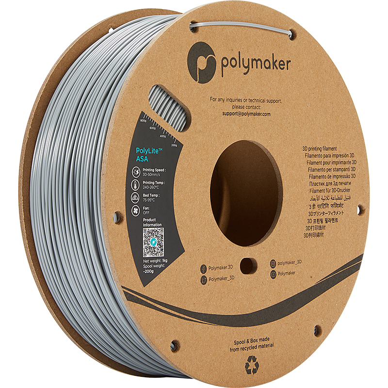 Filament ASA Polymaker 1.75mm Turcoaz 3kg - Rezistent UV 38 Polymaker™ ASA