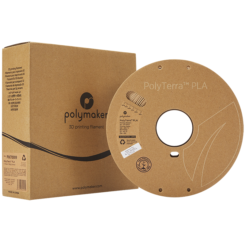 Filament PLA PolyTerra 1.75mm Galben Savannah 1kg - Polymaker 74 Polymaker PolyTerra™ PLA