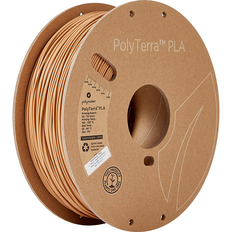 Filament PLA PolyTerra 1.75mm Galben Savannah 1kg - Polymaker 80 Polymaker PolyTerra™ PLA