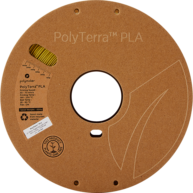 Filament PLA PolyTerra 1.75mm Galben Savannah 1kg - Polymaker 85 Polymaker PolyTerra™ PLA