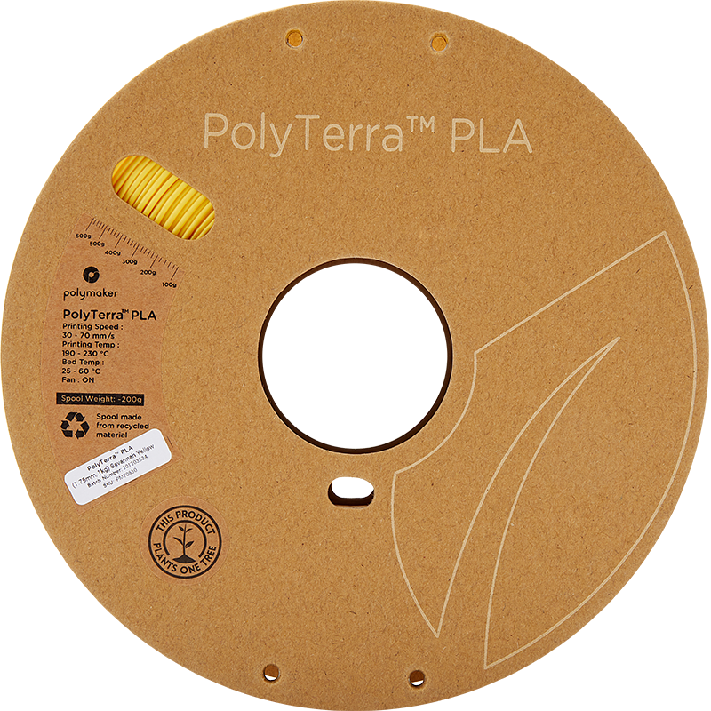 Filament PLA PolyTerra 1.75mm Galben Savannah 1kg - Polymaker 37 Polymaker PolyTerra™ PLA