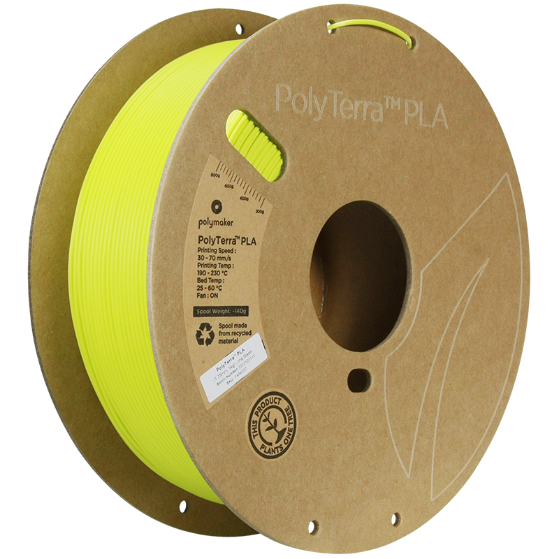 Filament PLA PolyTerra 1.75mm Galben Savannah 1kg - Polymaker 140 Polymaker PolyTerra™ PLA