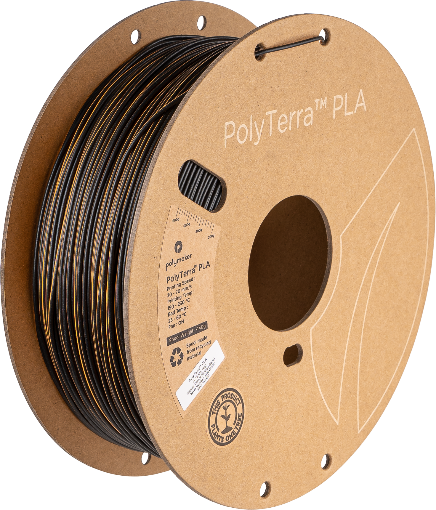 Filament PLA PolyTerra 1.75mm Flamingo (Roz-Roșu) 1kg - Polymaker 8 Polymaker Polyterra PLA Dual Color