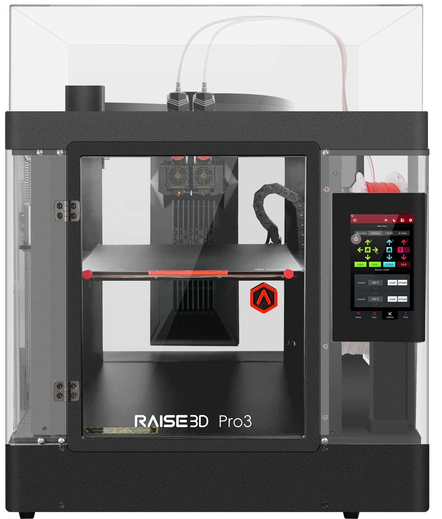 Imprimantă 3D Raise3D Pro3 + HUK3 300x300x300mm Dual Extruder 3 Raise3D Pro3 + HUK3