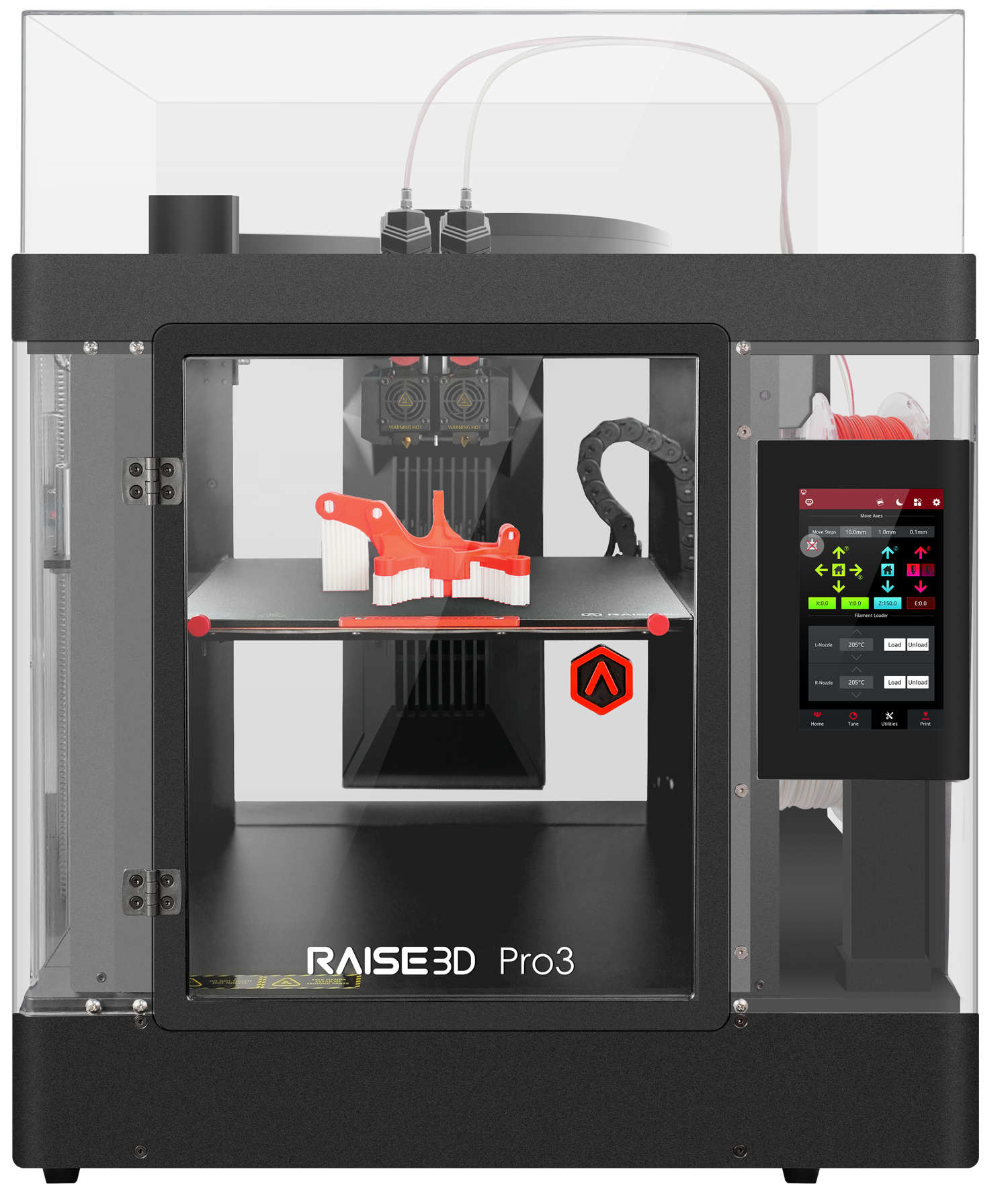 Imprimantă 3D Raise3D Pro3 + HUK3 300x300x300mm Dual Extruder 4 Raise3D Pro3 + HUK3