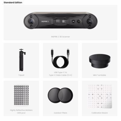 Revopoint INSPIRE 2 - Scanner 3D Portabil Dual Mode 0.05mm 16 Revopoint INSPIRE 2