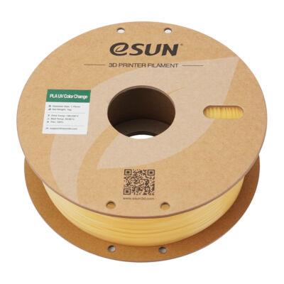 Filament PLA UV Color Change 1.75mm Portocaliu 1kg - eSUN 49 eSUN PLA UV Color Change