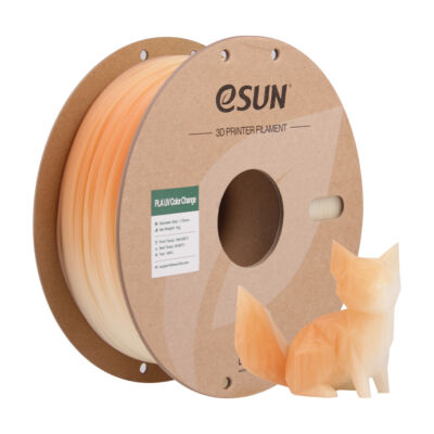 Filament PLA UV Color Change 1.75mm Portocaliu 1kg - eSUN 53 eSUN PLA UV Color Change