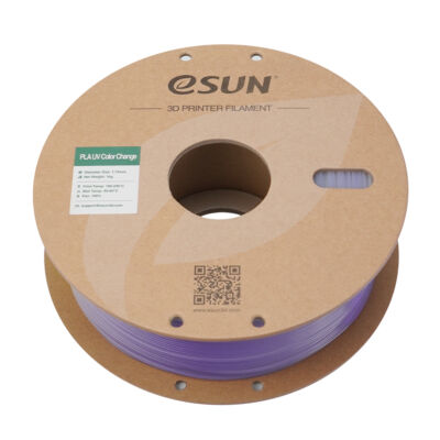 Filament PLA UV Color Change 1.75mm Portocaliu 1kg - eSUN 64 eSUN PLA UV Color Change